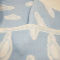 Baby Blue Sky White Clouds Soft Fleece Fabric Almost 1 yard JoAnn Exclusive
