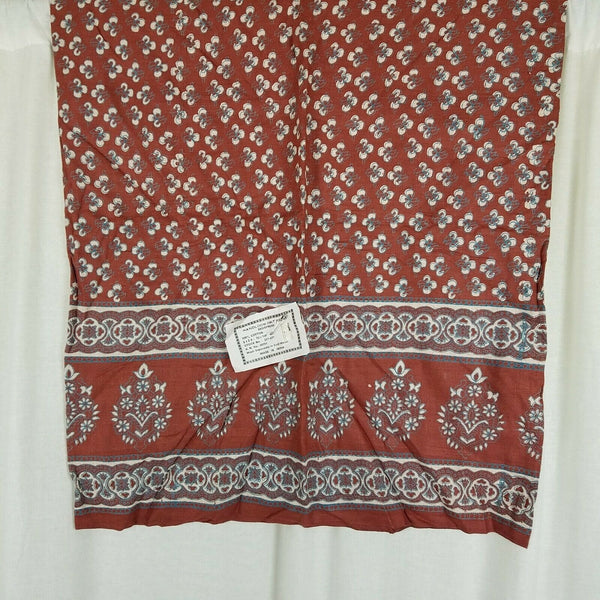 Pier 1 Handloomed Omit Print Bedspread 100% Cotton 72x108 India Twin Coverlet
