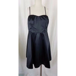 The Limited 2010 Spaghetti Strap Satin Cocktail Little Black Dress Womens 12