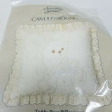 Something Special Candlewicking Teddy Bear Pillow Kit 80110 Balloons Eyelet Lace