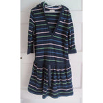 Old Navy Hooded Striped Cinch Tunic Shirt Polo Dress Girls 10 100% Cotton Tshirt