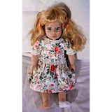 1993 Ashley 18" Articulated Soft Body Doll Syndee Crafts Floral Dress Underwear