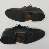Bill Blass Italy Evans Black Leather Split Toe Derby Dress Shoes Mens 10 Oxfords