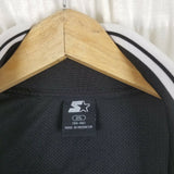 Starter Windbreaker Jacket Mens 3XL (54-56) Full Zip Up Contrast White Stripes