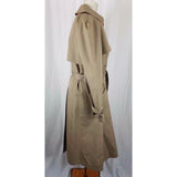 Misty Harbor Cape Top All Weather Cotton Belted Tie Sash Trench Coat Womens 14