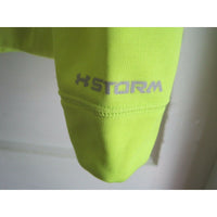Under Armour Storm Neon Yellow Big Logo Hoodie Hooded Sweatshirt Youth Girls M