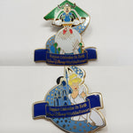 Lot of 2 WALT DISNEY WORLD HAPPIEST CELEBRATION ON EARTH ENERGIZER PINS 2005 WDW