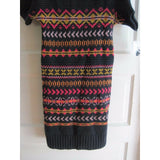 Willow Blossom Nordic Fair Isle Cowl Neck Knit Sweater Dress Girls M 10 12 SS