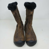 Keen Betty Boot II Brown Leather Shearling Fur Winter Snow Boots Wmns 6 Quilted