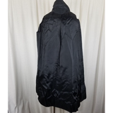 Vintage Main Street Rain Sun Storm Textured Quilted Trench Coat Peacoat Womens S