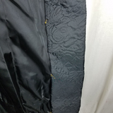 Vintage Main Street Rain Sun Storm Textured Quilted Trench Coat Peacoat Womens S