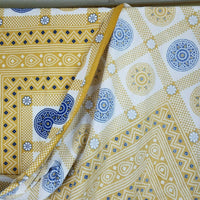 Henna Print Cotton Tapestry Screenprint Blanket Topper Sheet Bedspread India NWT