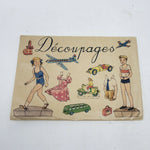 Marc Vidal Decoupage Paper Dolls Kit Outfits Doll Vehicles Toys Vintage France