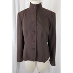 Areli Collection Military Band Stand Up Collar Blazer Sportcoat Jacket Womens 10