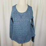 Threads 4 Thought Jersey Knit Sweatshirt Top Mottled Heathered Blue Womens XS