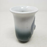 Vintage Manatee Raised 3D Ceramic Coffee Mug Textured Flute Shape Cup Florida