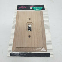 Vintage Style Unfinished Wood Combo Single 1 Switch Plate Electric Wall Cover