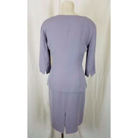 Jones Wear 2 Piece Dress & Jacket Outfit Set Suit Womens 6 Lilac Lavender