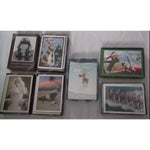 Lot 7 Boxed RSVP Holiday Christmas Cards People Santa Cartoon Humor Envelopes