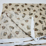 Textile Arts & Film Small Checked Log Cabin Cotton Fabric Woven .75 yards Woods