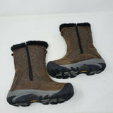 Keen Betty Boot II Brown Leather Shearling Fur Winter Snow Boots Wmns 6 Quilted
