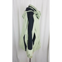 LL Bean Winter Jacket Nylon Parka Full Zip Up Anorak Womens L Ski Snow Green