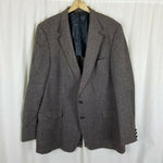 Vintage Kingsridge Diagonal Stripe Wool Tweed Blazer Sport Coat Jacket Mens 40R