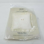 Something Special Candlewicking Teddy Bear Pillow Kit 80110 Balloons Eyelet Lace