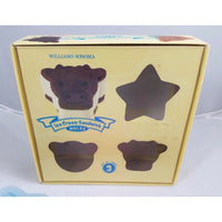 Williams Sonoma Ice Cream Sandwich Molds Cow Pig & Star Set of 3 In Box Recipes