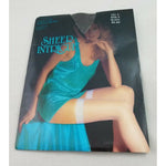 Vintage Sheer Intrigue Lace Top Thigh High Stay-up Stockings Womens Size A Black