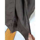 Lands End Trench Style All Weather Coat Womens M Chocolate Brown Windbreaker
