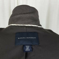 Banana Republic Petites Stretch Wool Career Professional Jacket Blazer Womens 12