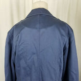 LL Bean Cotton Full Button Up Safari Field Jacket Blazer Womens L Blue Riding