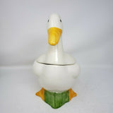 Vintage Metlox Sir Francis Drake Cookie Jar Duck Ceramic USA Country Kitsch