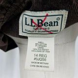 LL Bean Belted Tie Sash Ruffled Corduroy Blazer Jacket Womens 14 Chocolate Brown