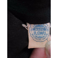 Juilliard Fabric Mid Century Mod Fur Collar Wool Coat Cloak Womens S M USA Black