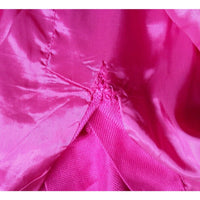 Vintage Santa Fe Woven Zip Up Front Hot Pink Fuchsia Bodycon Dress Womens 8 Sexy