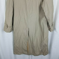 Silver Cloud Thermolite Insulated Placket Trench Coat Mens 40S Removable Liner