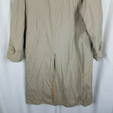Silver Cloud Thermolite Insulated Placket Trench Coat Mens 40S Removable Liner