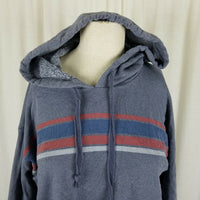 American Eagle Rainbow Stripe Hooded Pullover Sweatshirt Jacket Hoodie Womens M