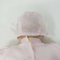 Vintage Pink Christening Gown Baby Girl Porcelain Doll DPB