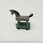 Rocking Hobby Horse Shadow Box Miniatures Diorama Doll House Curio Display 2 in