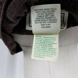 LL Bean Belted Tie Sash Ruffled Corduroy Blazer Jacket Womens 14 Chocolate Brown