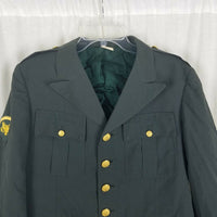 Vietnam War Era US Army Specialist 5 Rank Uniform Coat Blazer Jacket Mens sz 40S