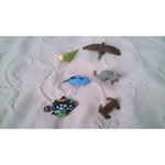 Lot 6 Fish Seal Parrot Duck Safari Ltd Wild Animals Play Toys RUBBER Figures