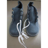 Mid Century Sears Blue Suede Chukka Moccasin Boots Womens 5.5 B The Shoe Place