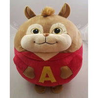 Ty Beanie Baby Ballz Alvin and the Chipmunks Large Round Plush Stuffed Animal