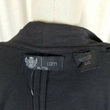 I.am Jersey Knit Cotton Open Front Wrap Sweater Jacket Womens XXL 2XL Shacket