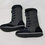 LL Bean Carrabassett Snow Tall Boots Women 6.5 Shale Insulated Waterproof Fur