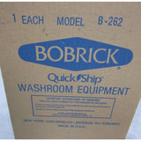 Bobrick B-262 Surface Mounted Washroom Paper Towel Dispenser Holder Metal Silver